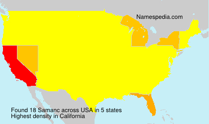Surname Samanc in USA Surname Samanc in USA