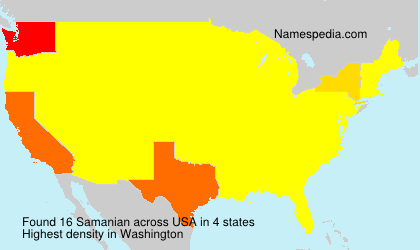 Surname Samanian in USA Surname Samanian in USA