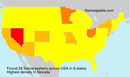 Surname Samarasekera in USA Surname Samarasekera in USA
