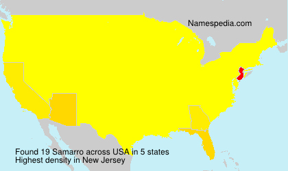 Surname Samarro in USA Surname Samarro in USA