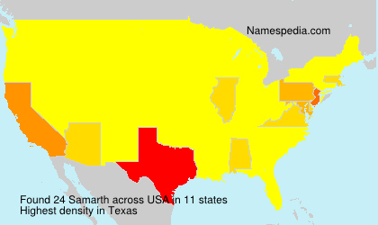 Surname Samarth in USA Surname Samarth in USA