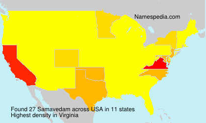 Surname Samavedam in USA Surname Samavedam in USA