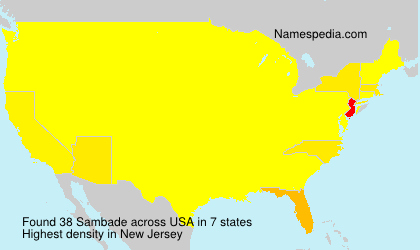 Surname Sambade in USA Surname Sambade in USA