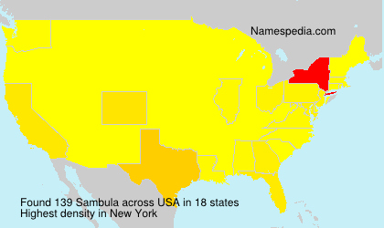 Surname Sambula in USA Surname Sambula in USA