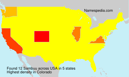 Surname Sambuu in USA Surname Sambuu in USA
