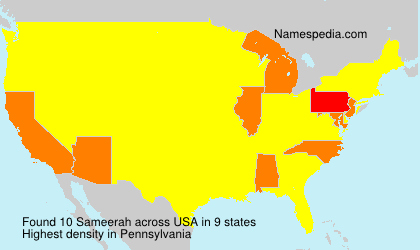 Surname Sameerah in USA