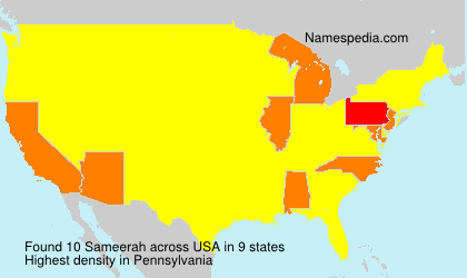 Surname Sameerah in USA Surname Sameerah in USA