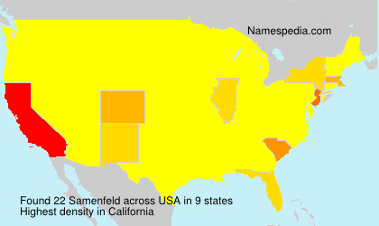 Surname Samenfeld in USA Surname Samenfeld in USA