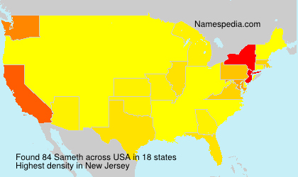 Surname Sameth in USA Surname Sameth in USA