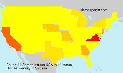 Surname Samha in USA Surname Samha in USA