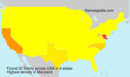 Surname Samiy in USA Surname Samiy in USA