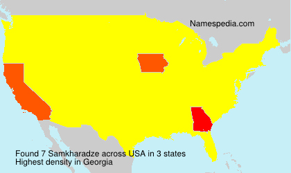Surname Samkharadze in USA Surname Samkharadze in USA