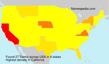 Surname Samla in USA Surname Samla in USA