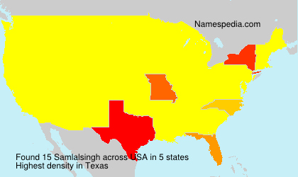 Surname Samlalsingh in USA Surname Samlalsingh in USA