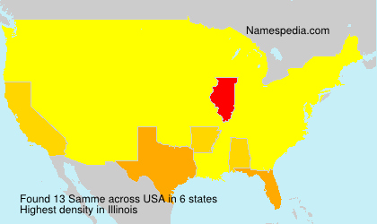 Surname Samme in USA Surname Samme in USA
