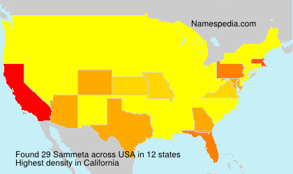 Surname Sammeta in USA Surname Sammeta in USA