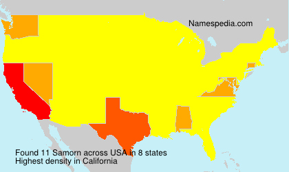 Surname Samorn in USA Surname Samorn in USA