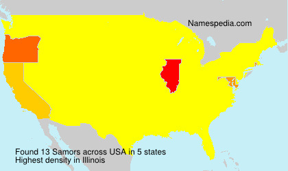 Surname Samors in USA Surname Samors in USA