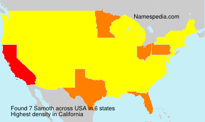 Surname Samoth in USA Surname Samoth in USA