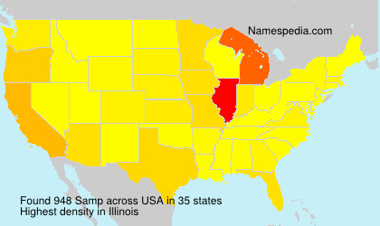 Surname Samp in USA Surname Samp in USA