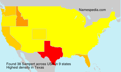 Surname Sampert in USA Surname Sampert in USA