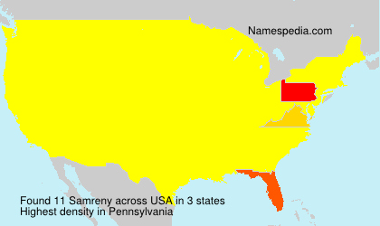Surname Samreny in USA Surname Samreny in USA