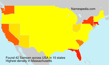 Surname Samsen in USA Surname Samsen in USA