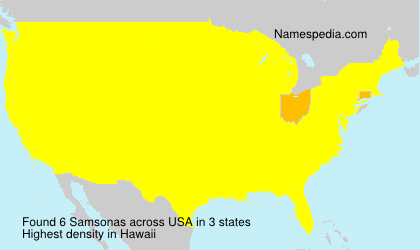 Surname Samsonas in USA Surname Samsonas in USA