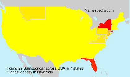 Surname Samsoondar in USA Surname Samsoondar in USA
