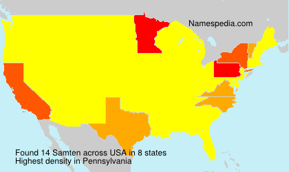 Surname Samten in USA Surname Samten in USA