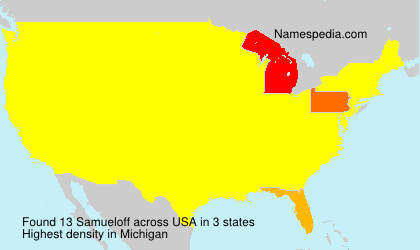 Surname Samueloff in USA Surname Samueloff in USA