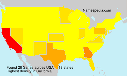 Surname Sanae in USA Surname Sanae in USA