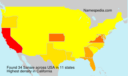 Surname Sanaie in USA Surname Sanaie in USA
