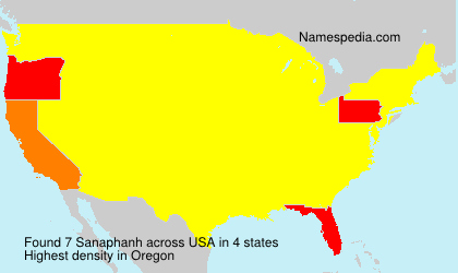 Surname Sanaphanh in USA Surname Sanaphanh in USA
