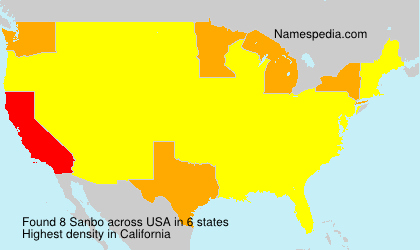 Surname Sanbo in USA