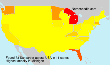 Surname Sancartier in USA Surname Sancartier in USA