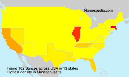 Surname Sances in USA Surname Sances in USA