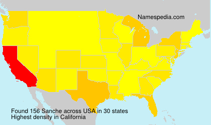 Surname Sanche in USA Surname Sanche in USA