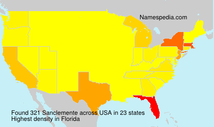 Surname Sanclemente in USA Surname Sanclemente in USA