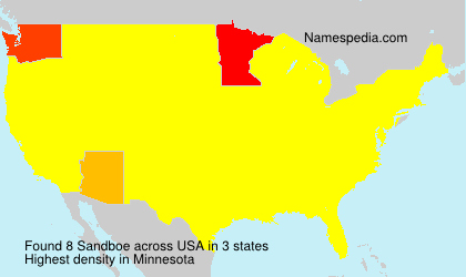 Surname Sandboe in USA Surname Sandboe in USA