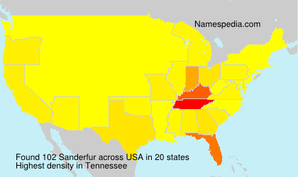 Surname Sanderfur in USA Surname Sanderfur in USA