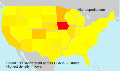 Surname Sandersfeld in USA Surname Sandersfeld in USA
