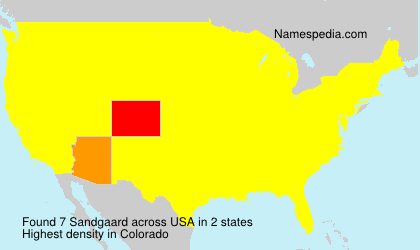 Surname Sandgaard in USA Surname Sandgaard in USA