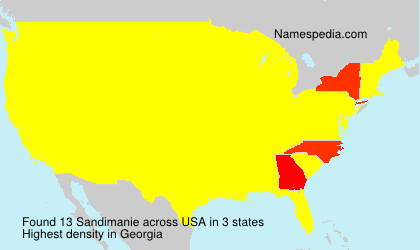 Surname Sandimanie in USA Surname Sandimanie in USA