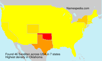 Surname Sanditen in USA