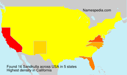 Surname Sandkulla in USA Surname Sandkulla in USA