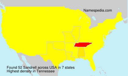 Surname Sandrell in USA Surname Sandrell in USA
