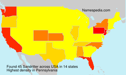 Surname Sandritter in USA Surname Sandritter in USA