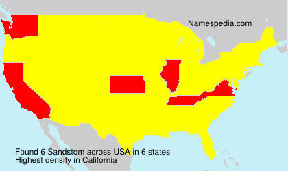 Surname Sandstom in USA Surname Sandstom in USA