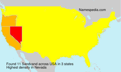 Surname Sandvand in USA Surname Sandvand in USA
